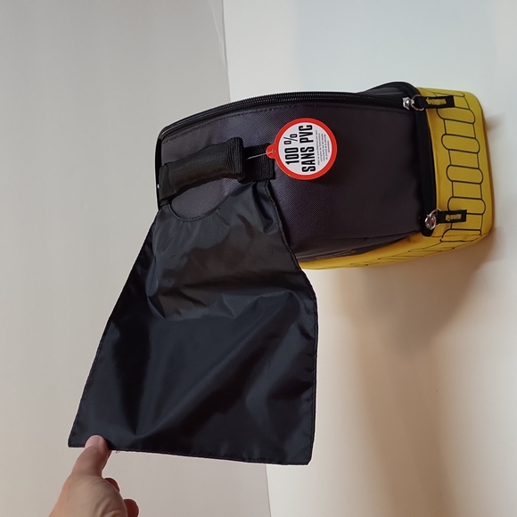 Thermos Batman Lunchbox Bag Cape Top Handle 2 Compartment Kids Boys Grey OS NWT - Picture 3 of 16